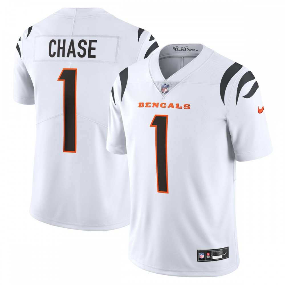 Ja'Marr Chase Cincinnati Bengals Nike Vapor Untouchable Limited Jersey - White-Profan Arena